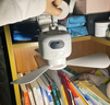 物克 宿舍風(fēng)扇床上蚊帳內(nèi)小吊扇床上靜音小型微風(fēng)吊扇學(xué)生寢室下鋪用睡眠遙控定時(shí)戶外露營懸掛小風(fēng)扇 FS6A充電版【6000毫安+遙控】冰川白 曬單實(shí)拍圖