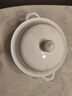 錦秋堂景德鎮(zhèn)陶瓷器 家用骨瓷餐具 高腳米飯碗 釉下彩單碗 白玉蘭不燙手 9英寸湯鍋（帶蓋） 曬單實(shí)拍圖