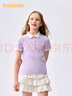 巴拉巴拉童裝兒童短袖女童t恤夏裝中大童POLO衫休閑上衣涼感208225117028 曬單實(shí)拍圖
