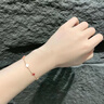 Mck925銀四葉草手鏈女紅瑪瑙貝殼手飾女友七夕情人節(jié)禮物 【品牌禮盒】925銀四葉草手鏈 曬單實拍圖