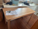 源氏木語(yǔ)實(shí)木書(shū)桌簡(jiǎn)約小戶(hù)型辦公桌橡木寫(xiě)字桌家用梳妝臺靠墻桌子1.2米 曬單實(shí)拍圖