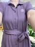 佐丹奴裙子女夏季學(xué)院風(fēng)純棉刺繡綁帶翻領(lǐng)短袖連衣裙13465303 曬單實(shí)拍圖