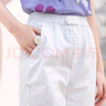 茵曼（INMAN）夏季女通勤直筒九分褲中高腰顯瘦百搭經(jīng)典薄款休閑褲子 珍珠白 28 曬單實(shí)拍圖