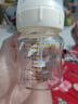 奶瓶寶寶新生兒防脹氣防嗆寬口徑玻璃120ml配母乳S碼+防嗆SS 曬單實拍圖