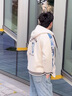 羅蒙（ROMON）國風(fēng)刺繡加絨夾克男士秋冬季加厚棉衣連帽外套青少年羽休閑服男裝 2307米色 加絨 XL （約130-150斤可穿） 曬單實(shí)拍圖
