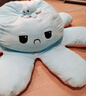 悅動(dòng)絨翻面變臉小章魚(yú)玩偶抱枕毛絨玩具女孩陪睡覺(jué)布娃娃生日禮物女生友 正面粉色反面淺藍色 90cm(送小號章魚(yú)） 曬單實(shí)拍圖