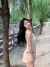 妙戀多女士泳衣固定胸墊防走光ins風(fēng)時尚泳衣女顯瘦修身海邊度假游泳衣 美式掛脖泳衣【黑色+胸罩/安全褲】 均碼 【建議70-120斤】 曬單實拍圖