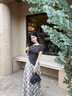 紐芝蘭（NUCELLE）鴨子保齡球包女式2025新款老花通勤波士頓單肩斜挎手提包生日禮物 曬單實(shí)拍圖