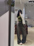 Shelley Jones美式復(fù)古棕色牛仔褲男款春秋季潮牌做舊寬松直筒拖地闊腿休閑長褲 棕色 2XL [建議140-160斤] 曬單實(shí)拍圖