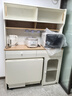 全友家居奶油風家具多功能餐邊柜一體靠墻小戶型家用折疊餐桌椅組合 多功能餐邊柜+折疊桌+硬面2軟包2 曬單實拍圖