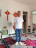七見【春季上新】男士柔軟舒適高彈百搭直筒牛仔褲長(zhǎng)褲 中牛仔藍(lán)  L  曬單實(shí)拍圖