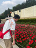 安初夏國潮純棉梅花刺繡短袖t恤男士夏季高級感情侶裝半袖衣服潮牌上衣 白色 XL 曬單實拍圖
