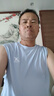 特步背心男款速干衣無(wú)袖t恤夏季新款透氣坎肩大碼跑步健身運(yùn)動(dòng)背心男 冰川藍(lán)/寬肩速干 L /175 曬單實(shí)拍圖