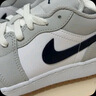 NIKE官方正品    AIR JORDAN 1 LOW (GS)兒童低幫白灰色籃球運(yùn)動(dòng)鞋 553560-146 38 曬單實(shí)拍圖