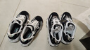 斯凱奇（Skechers）女鞋蕾絲熊貓鞋厚底增高百搭休閑運(yùn)動(dòng)經(jīng)典復(fù)古老爹鞋11959 黑色/白色/BKW 38 曬單實(shí)拍圖