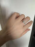 DR戒指莫桑鉆戒女一克拉2025新款白金色六爪結婚求婚閉口指環(huán)可刻字 主鉆50分【活口可調節(jié)大小】 曬單實拍圖
