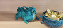銅貔貅擺件一對(duì)全銅貔貅客廳聚財(cái)貔貅玄關(guān)辦公室裝飾開(kāi)業(yè)禮品 [中號(hào)]-翡翠色 曬單實(shí)拍圖