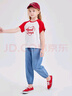 笛莎（DEESHA）笛莎童裝女童棉質(zhì)牛仔長褲2024夏季女童柔軟舒適基礎(chǔ)束腳牛仔褲 曬單實拍圖