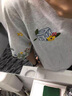 安初夏花卉字母刺繡短袖t恤男女美式復(fù)古寬松百搭高級(jí)設(shè)計(jì)感情侶裝衣服 灰色 【常規(guī)純棉刺繡】 L 【建議100-120斤】 曬單實(shí)拍圖