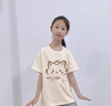 萱莉莉女童夏裝青少年夏裝女初中學(xué)生衣服時尚女童夏季套裝休閑短袖褲子 -29白色上衣+灰長褲套裝 170 （XL）碼【建議120-130斤】 曬單實拍圖