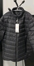 雪中飛羽絨服男士秋冬輕便百搭潮流感簡約純色運動保暖舒適輕便羽絨外套 黑色 L (180) 曬單實拍圖