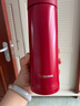 象?。╖O JIRUSHI）保溫杯茶杯附茶葉儲物格AZE男女辦公便攜泡茶水杯保冷教師節(jié)禮物 AZE50-中國紅 500ml 曬單實拍圖
