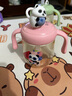 貝親兒童牛奶杯1-3歲寶寶喝水喝奶PPSU直飲奶瓶雙吸管水杯 綠色330mL 曬單實(shí)拍圖