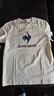 樂(lè)卡克（Le coq sportif）法國(guó)公雞男女春運(yùn)動(dòng)休閑大logo短袖T恤 象牙白色 M 曬單實(shí)拍圖