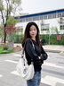 caibukaier新款包包女包單肩斜挎包通勤枕頭包小眾休閑帆布包出行運動(dòng)包 白色 高級感送女朋友高檔 曬單實(shí)拍圖