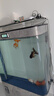 靚寵熱彎一體成型魚缸家用招財(cái)玄關(guān)空氣立式led燈全套循環(huán)過濾水族箱 灰?guī)r石 100x40x150cm 曬單實(shí)拍圖