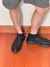 貴之步休閑皮鞋男夏季透氣男士真皮商務(wù)鞋舒適軟底松緊帶鞋子男 黑色[透氣款] G508 42 [皮鞋碼] 曬單實拍圖