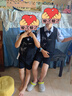 羅蒙男童西裝套裝鋼琴演出服主持人新中式國(guó)風(fēng)西服兒童禮服 黑色120 曬單實(shí)拍圖