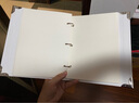 木桐 A5活頁本子diy相冊本手帳本粘貼式紀念冊文藝禮物空白牛皮紙筆記本情侶手工制作旅行隨身攜帶本子 白色封面：白卡內(nèi)頁本 曬單實拍圖