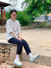 FILA斐樂(lè)官方女鞋COLLINA復(fù)古運(yùn)動(dòng)鞋新款山丘鞋厚底老爹鞋 微白/樸色-WM 35.5 曬單實(shí)拍圖