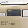 羅技（Logitech）時(shí)尚系列 K380 鍵盤 藍(lán)牙辦公鍵盤 無線鍵盤 女友 便攜超薄鍵盤 筆記本鍵盤 黑灰色 曬單實(shí)拍圖
