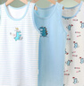 頂瓜瓜兒童背心夏季95%純棉薄款男童寶寶小孩男孩大童內穿運動(dòng)打底背心 逃跑恐龍3件裝 160 (建議身高150-160cm) 曬單實(shí)拍圖