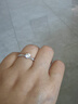 舒弗(LACHOUFFE)微鑲高端莫桑鉆戒指女碎鉆婚戒結(jié)婚情侶求婚戒指520送女朋友禮物 碎鉆戒指 50分莫桑鉆(帶證書) 15號(hào)【內(nèi)圈為55mm】 曬單實(shí)拍圖