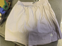 英氏（YEEHOO）女童裙褲兒童短褲中大童裝運動(dòng)褲速干防曬跑步百搭夏 紫色  130  曬單實(shí)拍圖