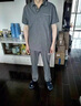 JEEP SPIRIT吉普老中青年純夏季休閑運(yùn)動(dòng)棉套裝男爸爸翻領(lǐng)短袖長(zhǎng)褲透氣兩件套 淺灰色長(zhǎng)褲套裝 2XL（140-160斤） 曬單實(shí)拍圖