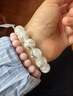 侗秘收藏級天然水晶手串玉石粉紅蛋白石粉澳寶粉潤手鏈送對象生日禮物 10mm粉潤粉澳寶收藏級 曬單實(shí)拍圖