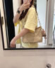 蔻馳（COACH）Laurel 31單肩斜挎手提包流浪包腋下包女包情人節(jié)618送女生禮物 淺卡其色CR149IMNLJ 曬單實拍圖