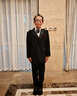 羅蒙男童西裝套裝婚禮花童西服主持人鋼琴表演禮服兒童演出服 黑色170 曬單實拍圖