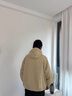 鴨鴨戶外工裝輕薄羽絨服男女同款秋冬2025年新款寬松休閑大碼夾克外套 杏色 L (175) 曬單實拍圖