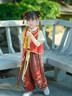 G.DUCKKIDS小黃鴨兒童漢服哪咤服裝中國套裝國潮女童春裝哪吒cos服男 短袖哪吒+原版項圈+乾坤圈 送原 100 曬單實(shí)拍圖