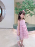 迪士尼（Disney）童裝公主裙女童夏季連衣裙2025新款兒童裙子夏天網(wǎng)紗蓬蓬裙蛋糕裙 粉色 90 建議1~2歲（80-90cm） 曬單實拍圖