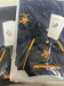 圣馬奇保羅短袖polo衫男夏裝薄款騎士刺繡體恤男純棉寬松大碼體恤上衣半袖男 黑色 H316 4XL 體重200-215斤 曬單實拍圖
