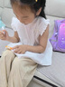 優(yōu)優(yōu)1點(diǎn)（Yoyo one）女童夏裝套裝2025新款兒童短袖短褲兩件套韓范洋氣中大童夏季童裝 9992白色18509卡其色【套裝】 140 曬單實(shí)拍圖