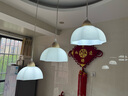 鹿屋餐廳吊燈北歐實(shí)木三頭餐廳燈簡約現(xiàn)代木藝日式臥室床頭燈2025年 3頭長盤【55CM】三色 曬單實(shí)拍圖