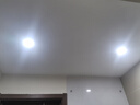 雷士照明LED筒燈嵌入式天花燈客廳家用孔燈三色變光吸頂桶燈銅燈 漆白款【正白光】開(kāi)孔7-9 6w 曬單實(shí)拍圖