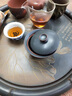 欽州坭興陶蓋碗手抓壺不燙手功夫茶具中式禮盒出差便攜套裝高檔 一蓋碗一杯[杯約100ml] 約160ml 曬單實拍圖